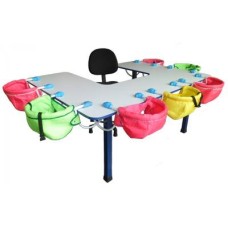 CONJUNTO MESA DE ALIMENTAÇÃO BABY COM 07 LUGARES 